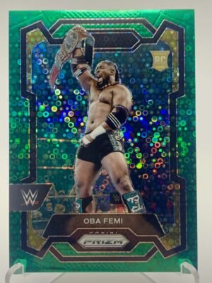 2024 Panini Prizm – Oba Femi - Undercard Green Disco 40/49 - WWE