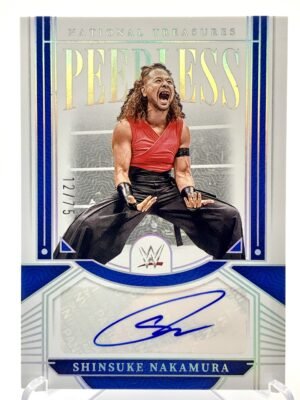 2024 Panini National Treasures - Shinsuke Nakamura - Peerless Holo Silver Auto - 12/75 - WWE