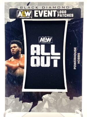 2024 Upper Deck Black Diamond – Powerhouse Hobbs - All Out Logo Patch Relic - AEW